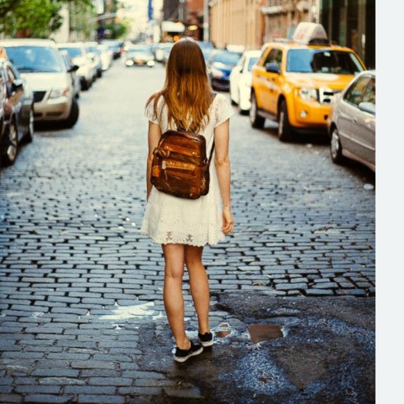 Vintage Leather Backpack main image 8